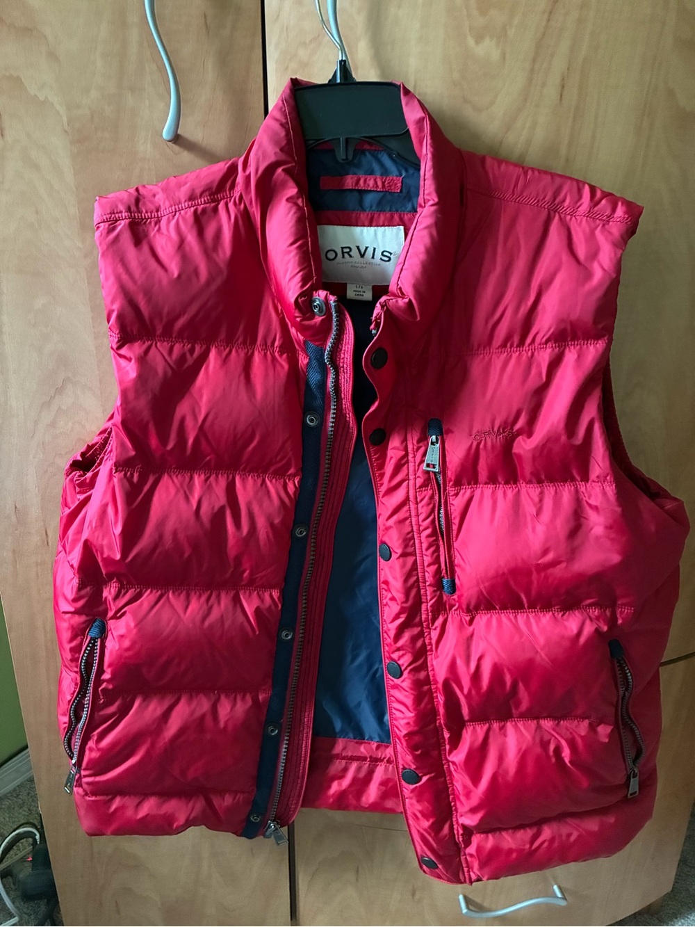 Orvis Hot Pink Quilted Puffer Vest